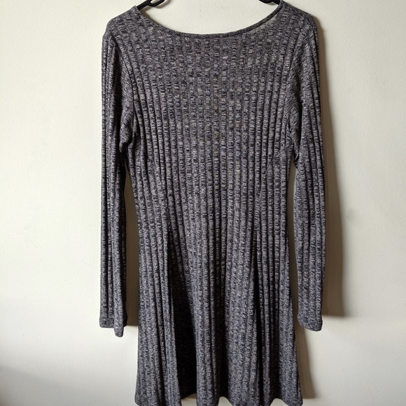 Target Mossimo Long Sleeve Grey Dress - Picture 2 of 2